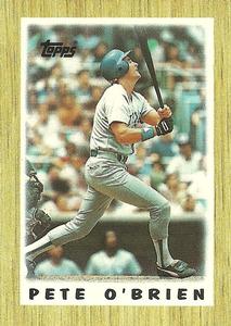 1987 Topps Major League Leaders Minis #72 Pete O'Brien Front