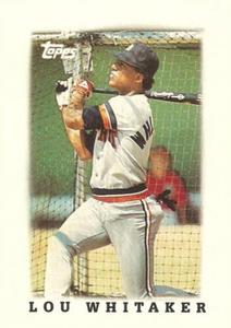 1988 Topps Major League Leaders Minis #13 Lou Whitaker Front