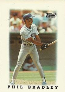 1988 Topps Major League Leaders Minis #33 Phil Bradley Front