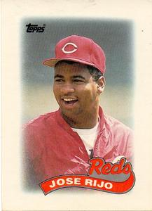 1989 Topps Major League Leaders Minis #12 Jose Rijo Front