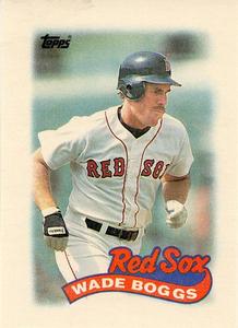1989 Topps Major League Leaders Minis #45 Wade Boggs Front