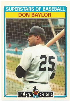 1987 Topps Kay-Bee Superstars of Baseball #3 Don Baylor Front