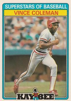 1987 Topps Kay-Bee Superstars of Baseball #11 Vince Coleman Front
