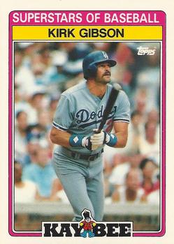 1989 Topps Kay-Bee Superstars of Baseball #13 Kirk Gibson Front