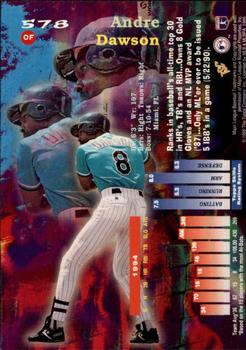 1995 Stadium Club - Members Only #578 Andre Dawson Back