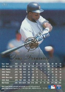 1995 Flair #283 Tony Fernandez Back