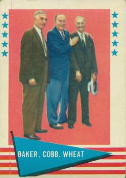 1961 Fleer Baseball Greats (F418-3) #1 Frank Baker / Ty Cobb / Zack Wheat Front