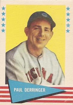 1961 Fleer Baseball Greats (F418-3) #20 Paul Derringer Front