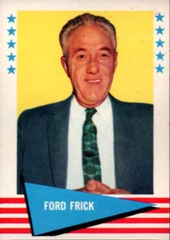 1961 Fleer Baseball Greats (F418-3) #29 Ford Frick Front