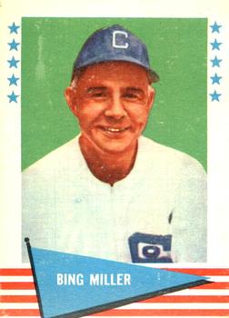 1961 Fleer Baseball Greats (F418-3) #62 Bing Miller Front