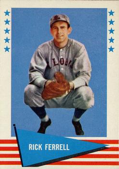 1961 Fleer Baseball Greats (F418-3) #105 Rick Ferrell Front