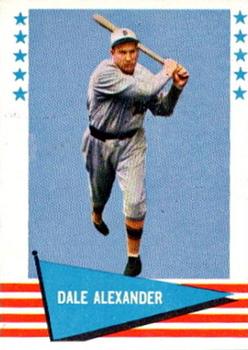 1961 Fleer Baseball Greats (F418-3) #91 Dale Alexander Front