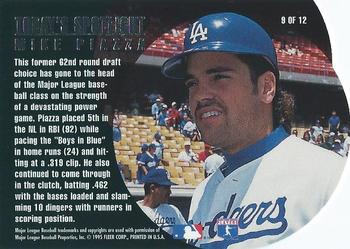 1995 Flair - Today's Spotlight #9 Mike Piazza Back