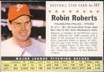 1961 Post Cereal (F278-33) #117 Robin Roberts Front
