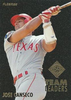 1995 Fleer - Team Leaders #13 Jose Canseco / Kenny Rogers Front
