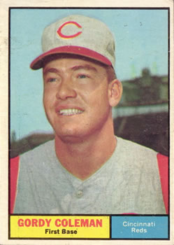 1961 Topps #194 Gordy Coleman Front