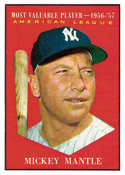 1961 Topps #475 Mickey Mantle Front