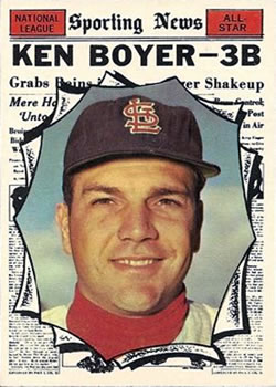 1961 Topps #573 Ken Boyer Front