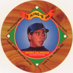 1995 King B Discs #8 Andres Galarraga Front