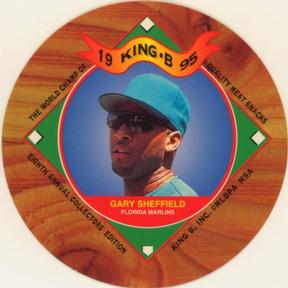 1995 King B Discs #21 Gary Sheffield Front