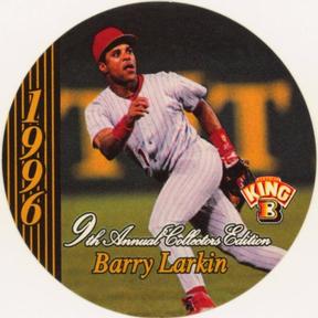 1996 King B Discs #15 Barry Larkin Front