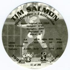 1997 King B Discs #11 Tim Salmon Back