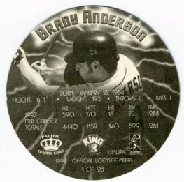 1998 Pacific King B Discs #1 Brady Anderson Back