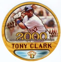 2000 Pacific King B Discs #15 Tony Clark Front