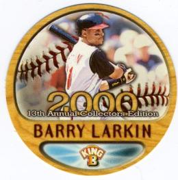 2000 Pacific King B Discs #20 Barry Larkin Front