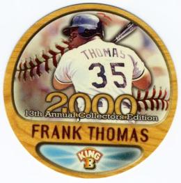2000 Pacific King B Discs #26 Frank Thomas Front