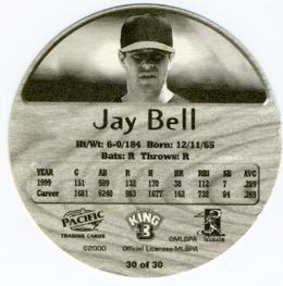 2000 Pacific King B Discs #30 Jay Bell Back