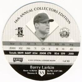 2001 Playoff King B Discs #NNO Barry Larkin Back