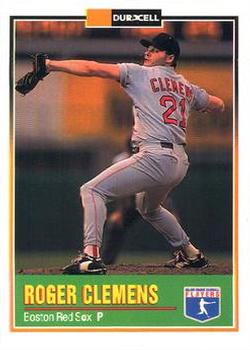 1993 Duracell Power Players I #1 Roger Clemens Front
