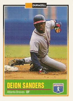 1993 Duracell Power Players II #7 Deion Sanders Front