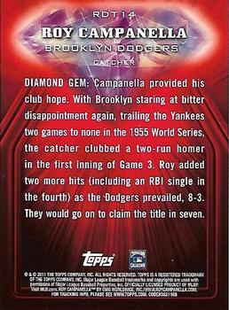 2011 Topps - Red Diamond #RDT14 Roy Campanella Back