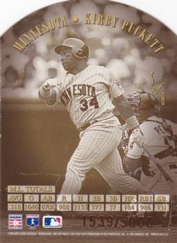1995 Leaf - Heading for the Hall #5 Kirby Puckett Back