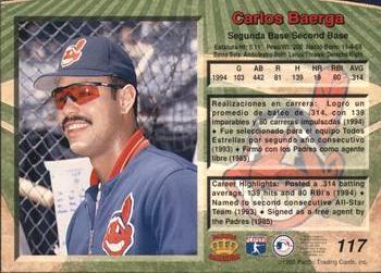 1995 Pacific #117 Carlos Baerga Back