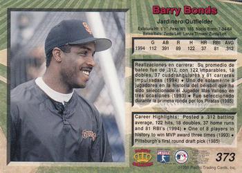 1995 Pacific #373 Barry Bonds Back