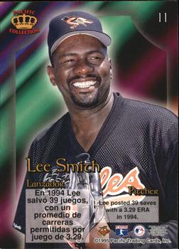 1995 Pacific Prism #11 Lee Smith Back