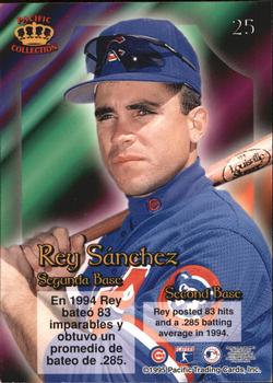 1995 Pacific Prism #25 Rey Sanchez Back