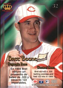 1995 Pacific Prism #32 Bret Boone Back