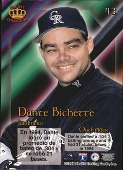1995 Pacific Prism #43 Dante Bichette Back