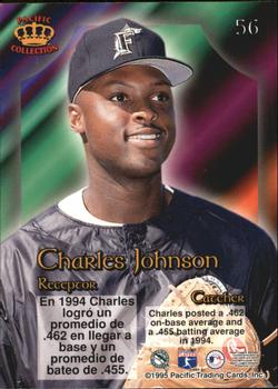 1995 Pacific Prism #56 Charles Johnson Back