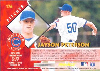1995 Pinnacle #176 Jayson Peterson Back