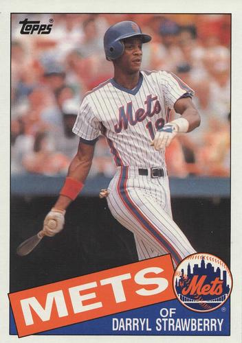 1985 Topps Super #30 Darryl Strawberry Front