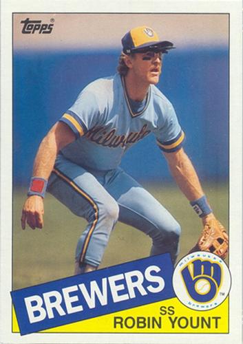 1985 Topps Super #37 Robin Yount Front