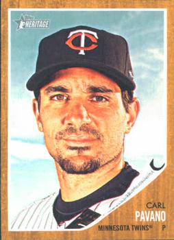 2011 Topps Heritage #21 Carl Pavano Front