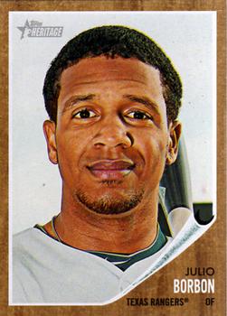 2011 Topps Heritage #90 Julio Borbon Front