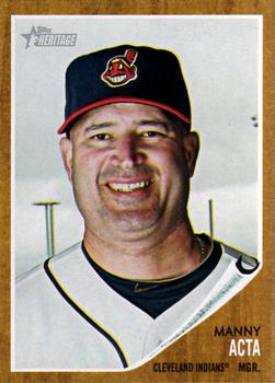2011 Topps Heritage #242 Manny Acta Front