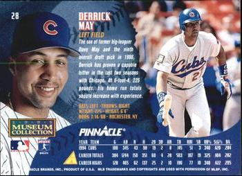 1995 Pinnacle - Museum Collection #28 Derrick May Back